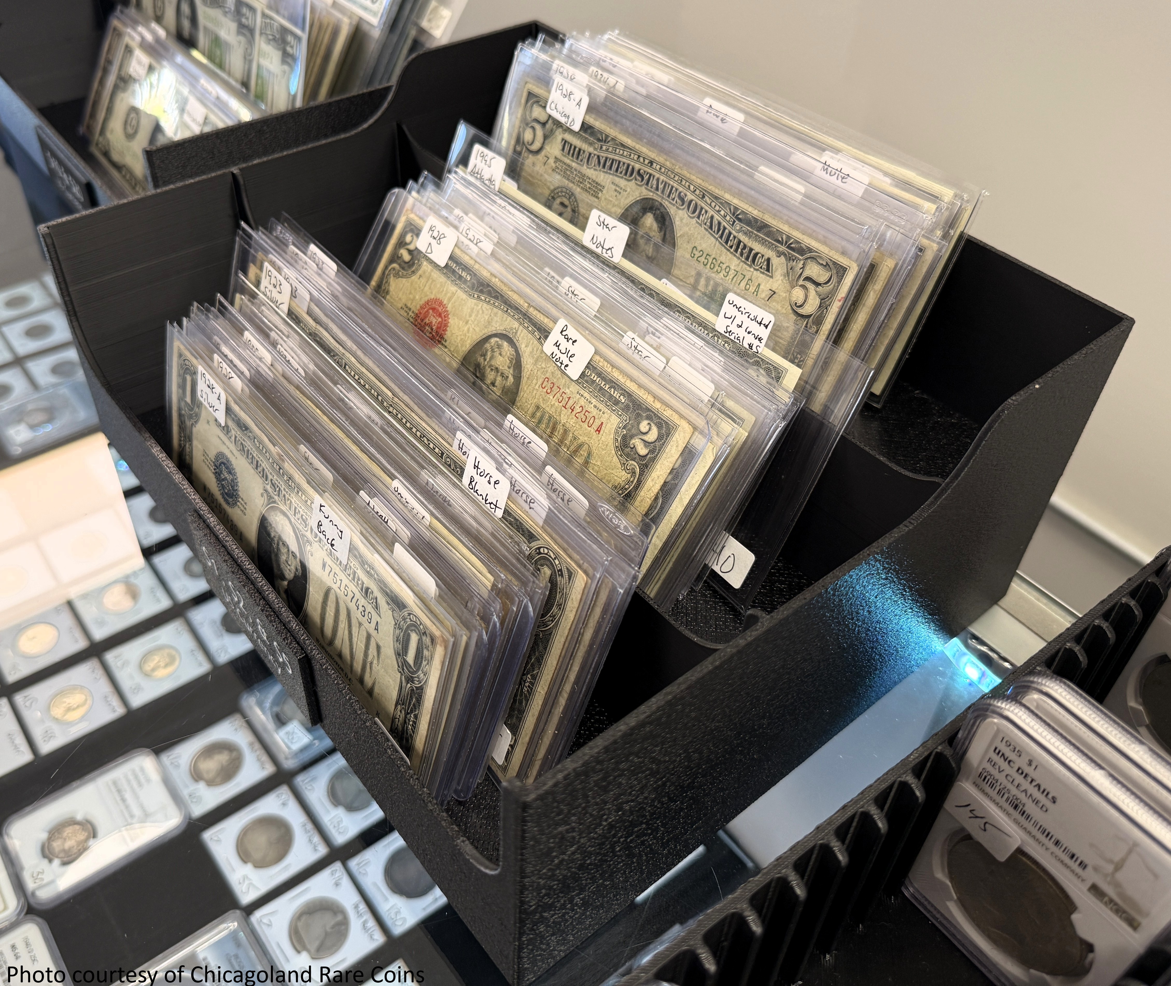 PaperStadium 2.1 — 3-Slot — StoneFyr precision 3D-printed coin storage